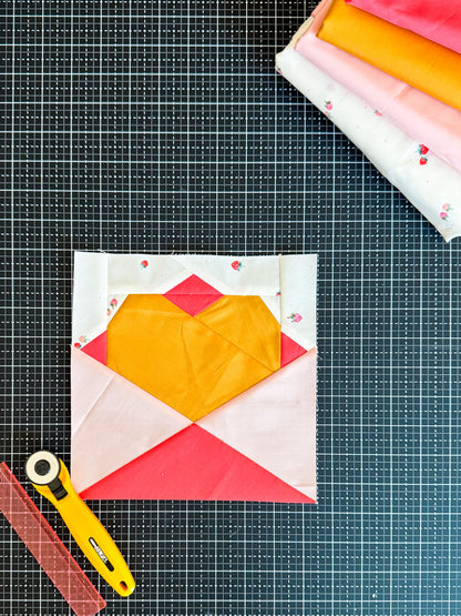 Love Mail - FPP Quilt Block - PDF Pattern