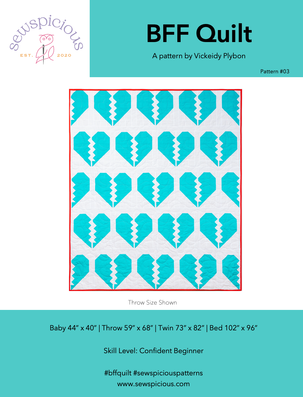 BFF  Quilt - PDF Pattern